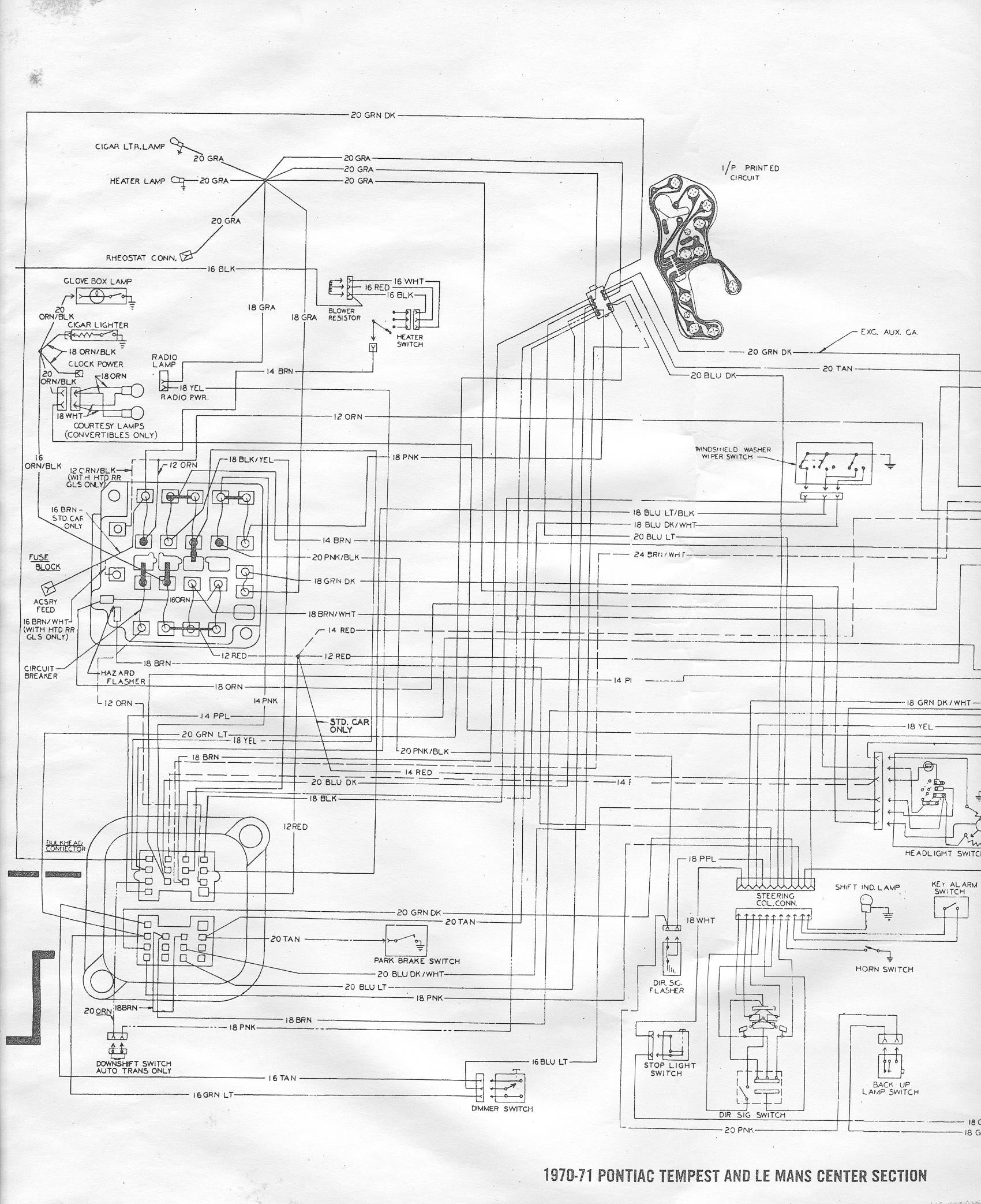 Wiring Schematic For 1970 Gto